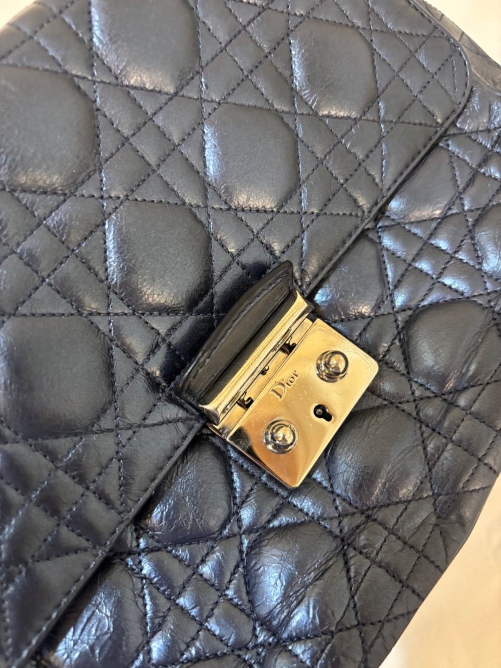 Christian Dior Miss Dior in Metallic Blue Pre-Owned - Picture 14 of 15